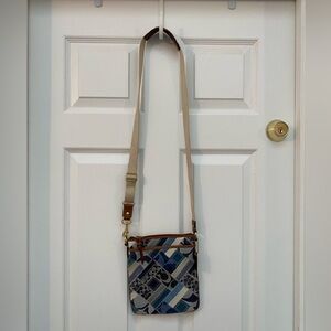 Coach Signature Blue Denim & Leather Patchwork RARE Crossbody Bag - NWOT